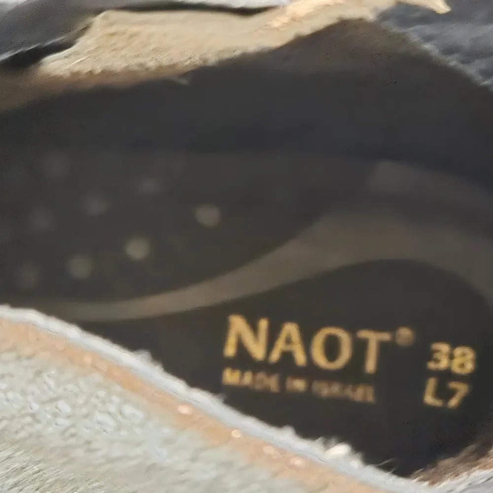 Naot Black and Brown Leather Ankle Boots